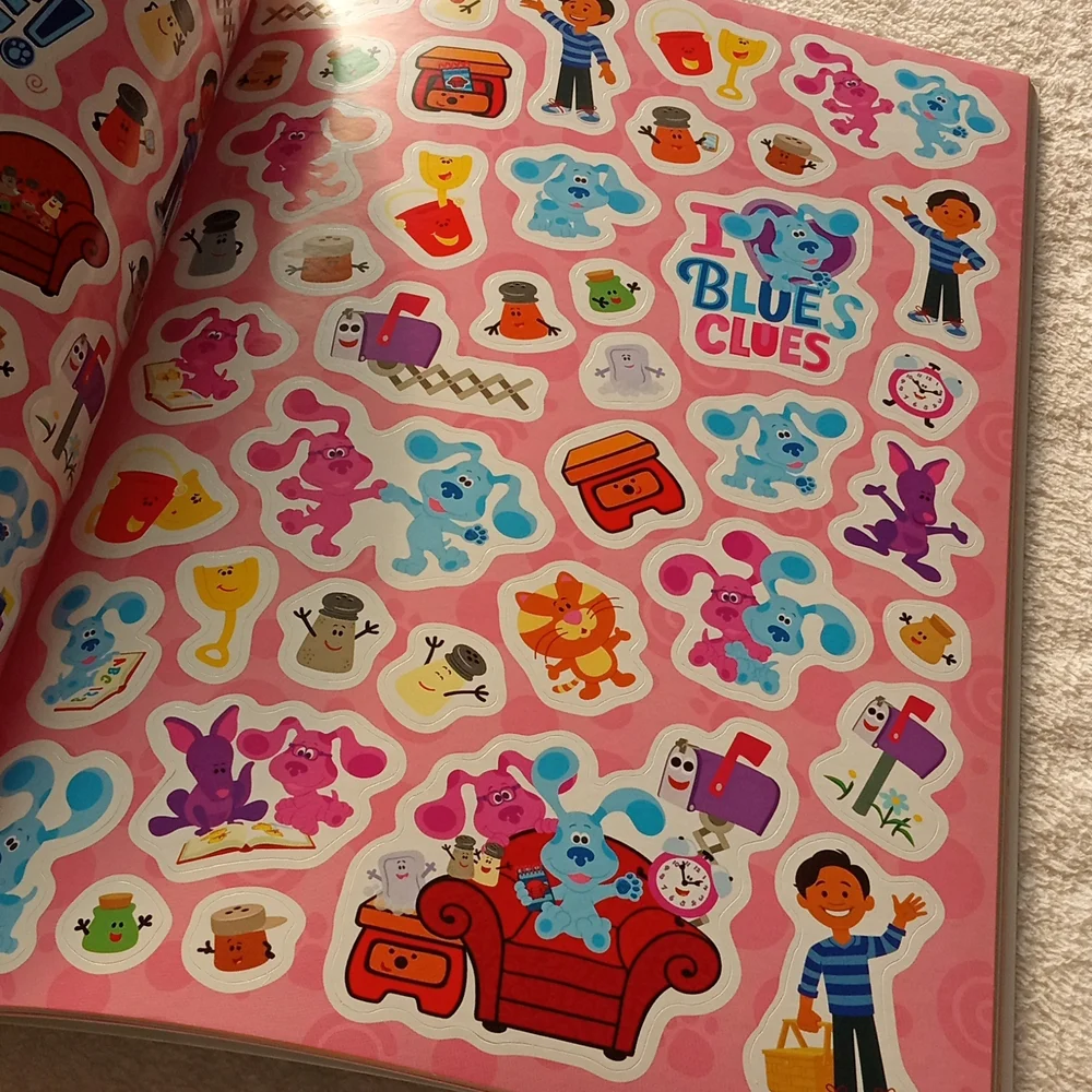 Nickelodeon Blue's Clues Super Stickers Book - Blue and Orange
